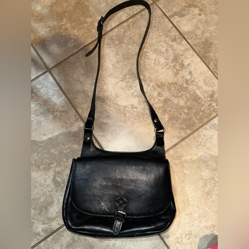 Patricia Nash Black Crossbody Bag with Adjustable Strap
